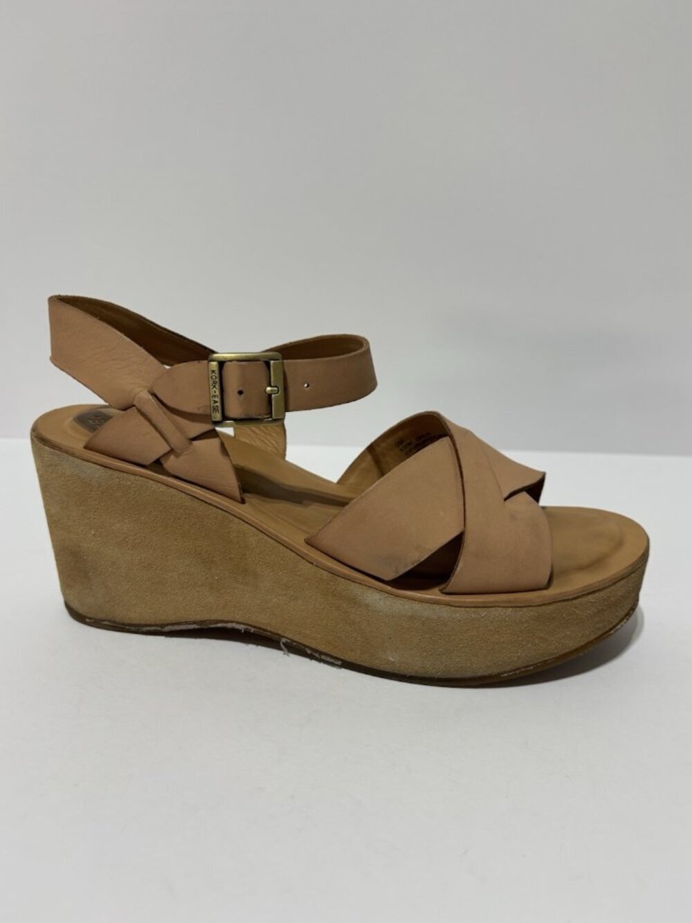 Kork-Ease Women’s Ava Natural Wedge Sandals, Size 9 M